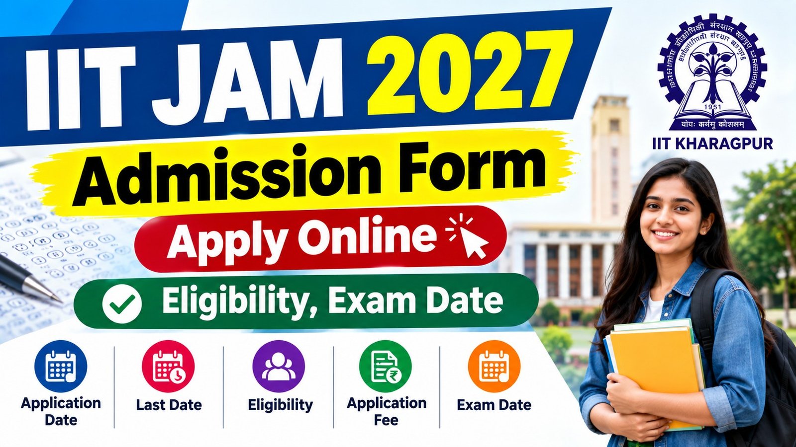 IIT JAM Admission Form 2026 JAM 2027