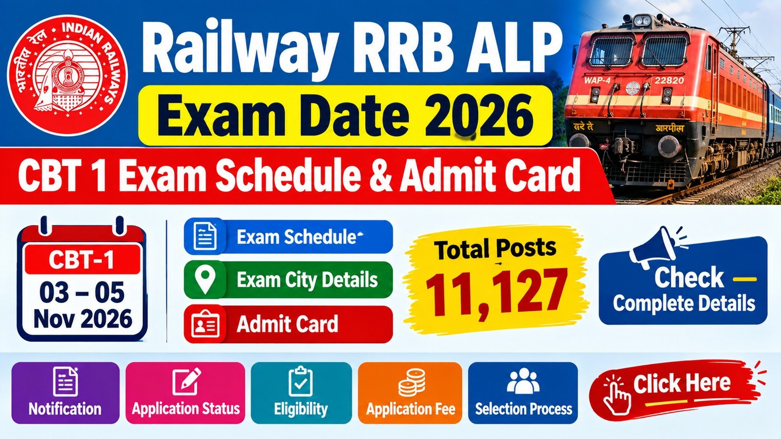 Railway RRB ALP Exam Date 2026